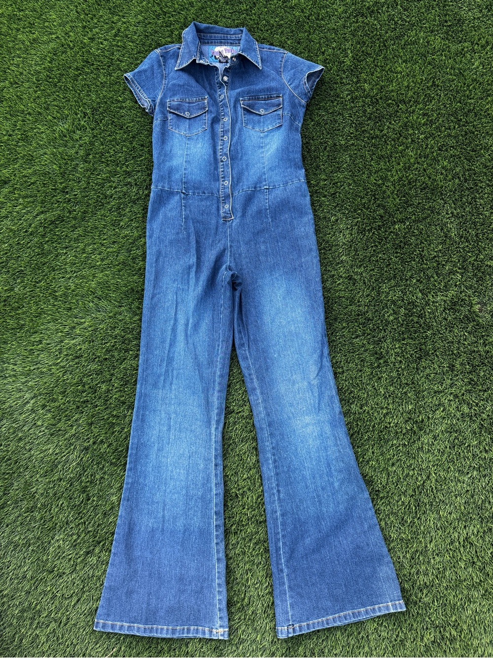 Vintage Blue Denim Jumpsuit